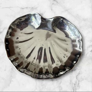 Wilton Armetale Pewter Scalloped Shell Serving Bowl Hors D’oeuvres Dish US Made